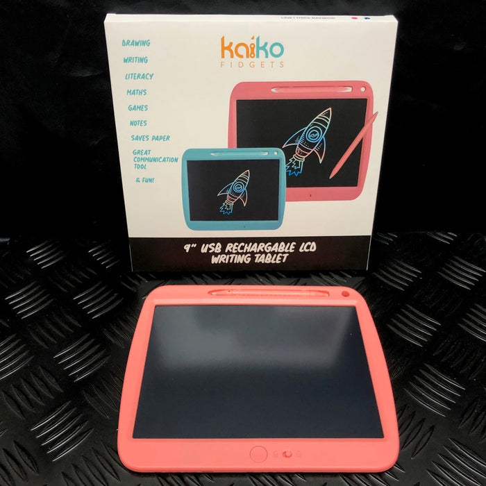 PINK or BLUE  9" LCD Board  -USB Charging