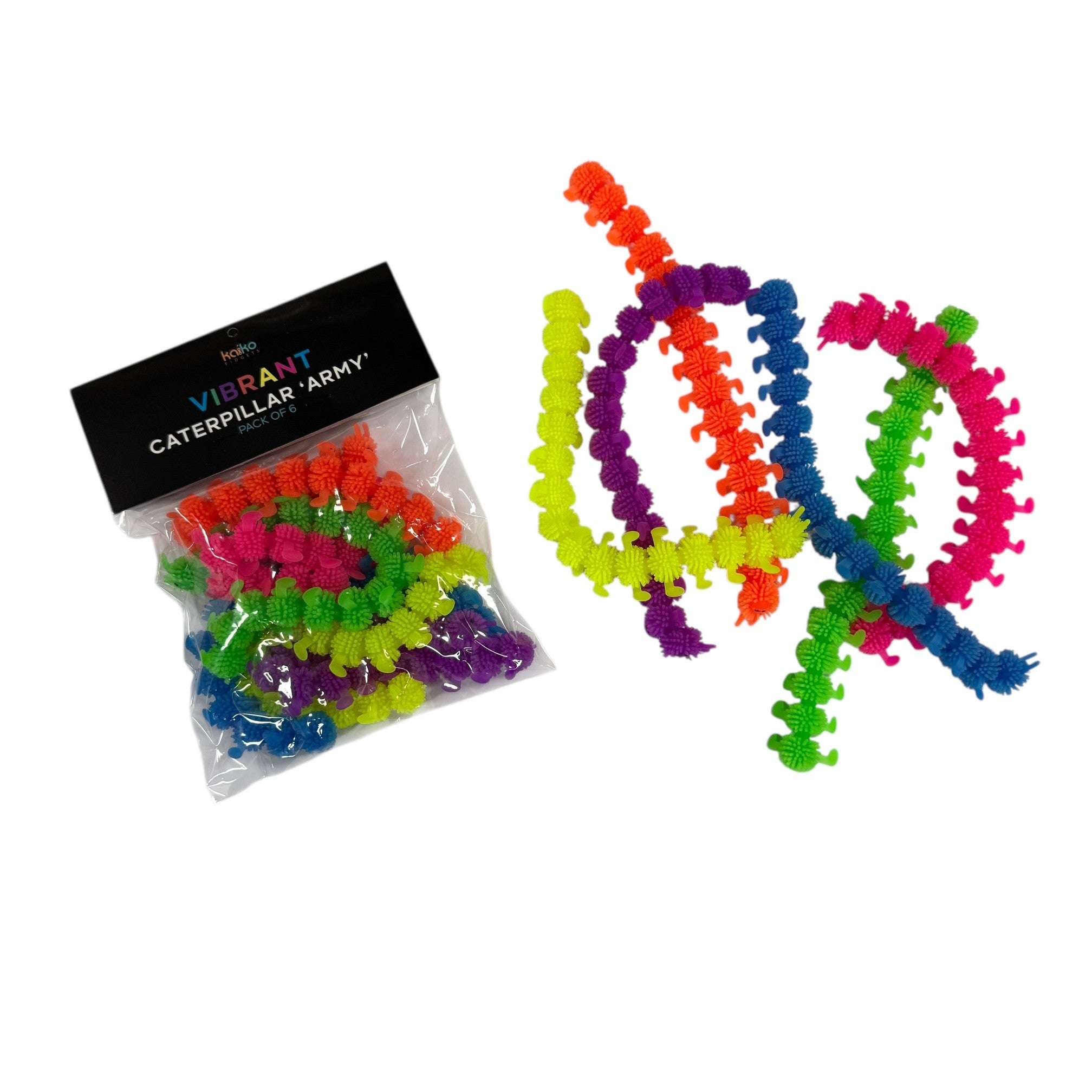 Stretchy Caterpillar 'ARMY' SET – Kaiko Fidgets Australia Pty Ltd