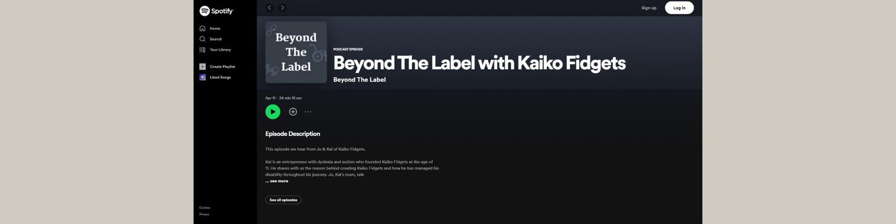 Beyond The Label Podcast With Kaiko Fidgets