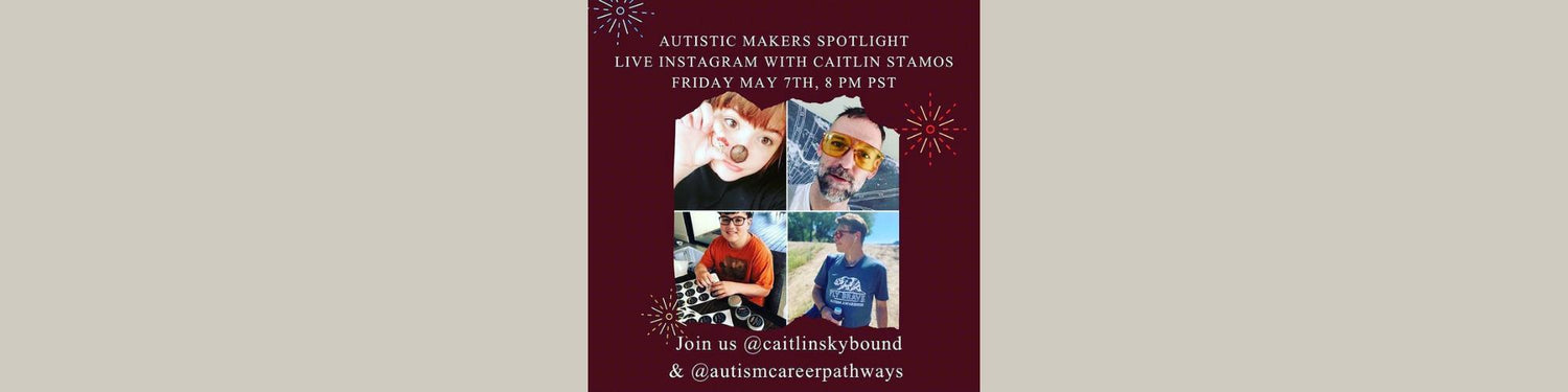 Tune in to hear Kai chat to @caitlinskybound on the Autistic Makers Spotlight Live!!!