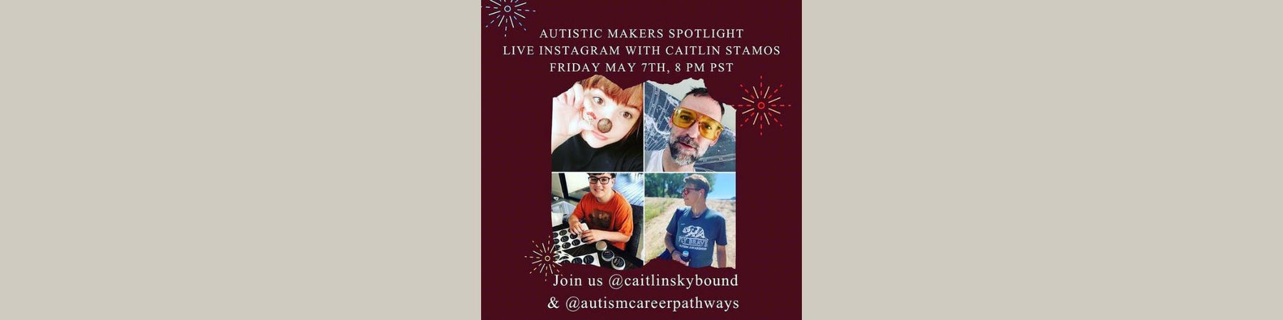 Tune in to hear Kai chat to @caitlinskybound on the Autistic Makers Spotlight Live!!!