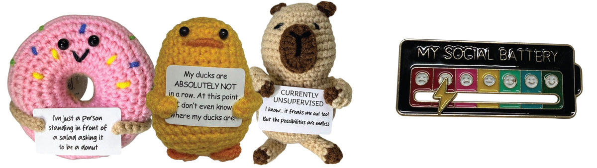 Sassy Humour  - Badges, Keyrings & Plush