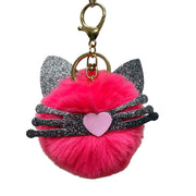 Cat Fluffy Keyring