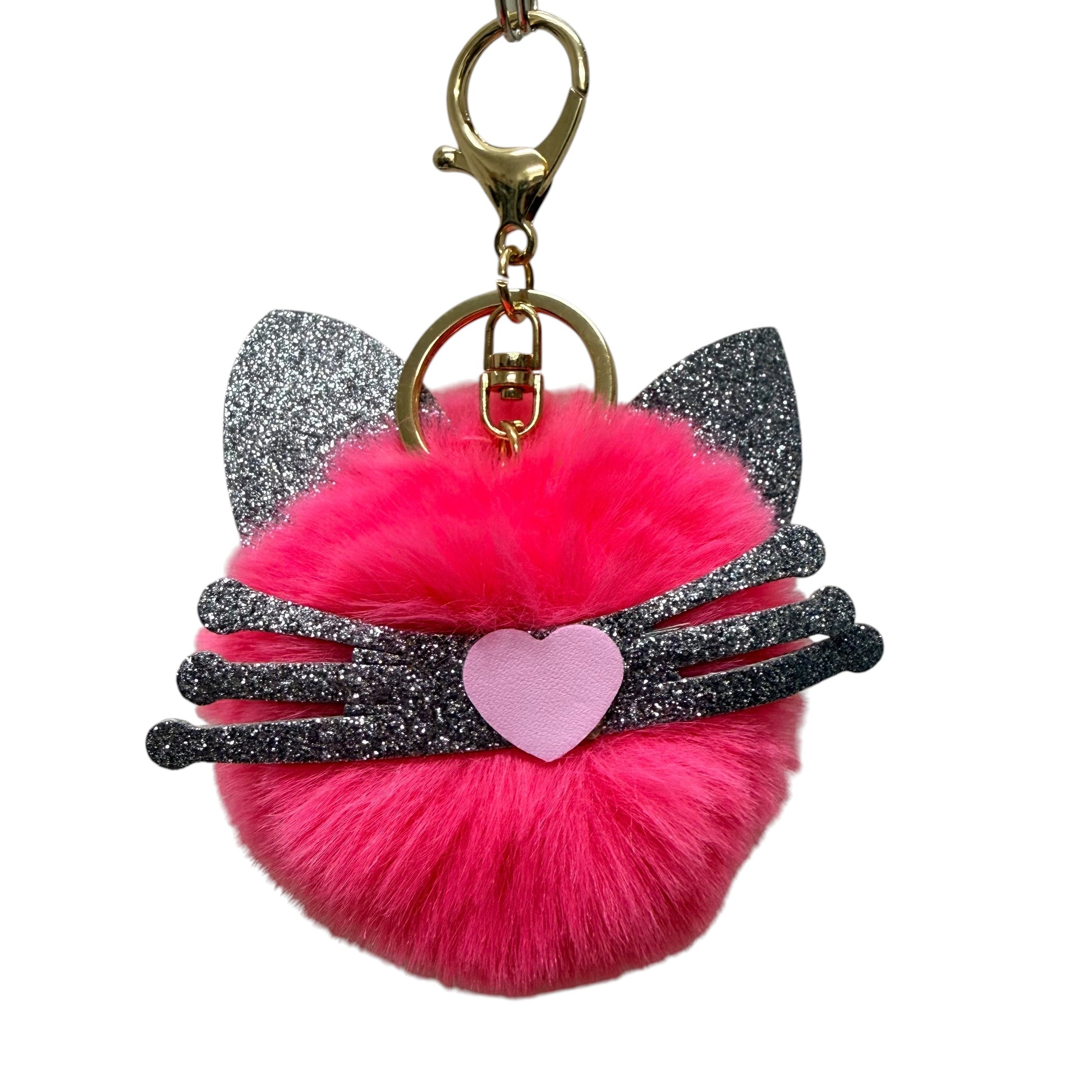 Cat Fluffy Keyring