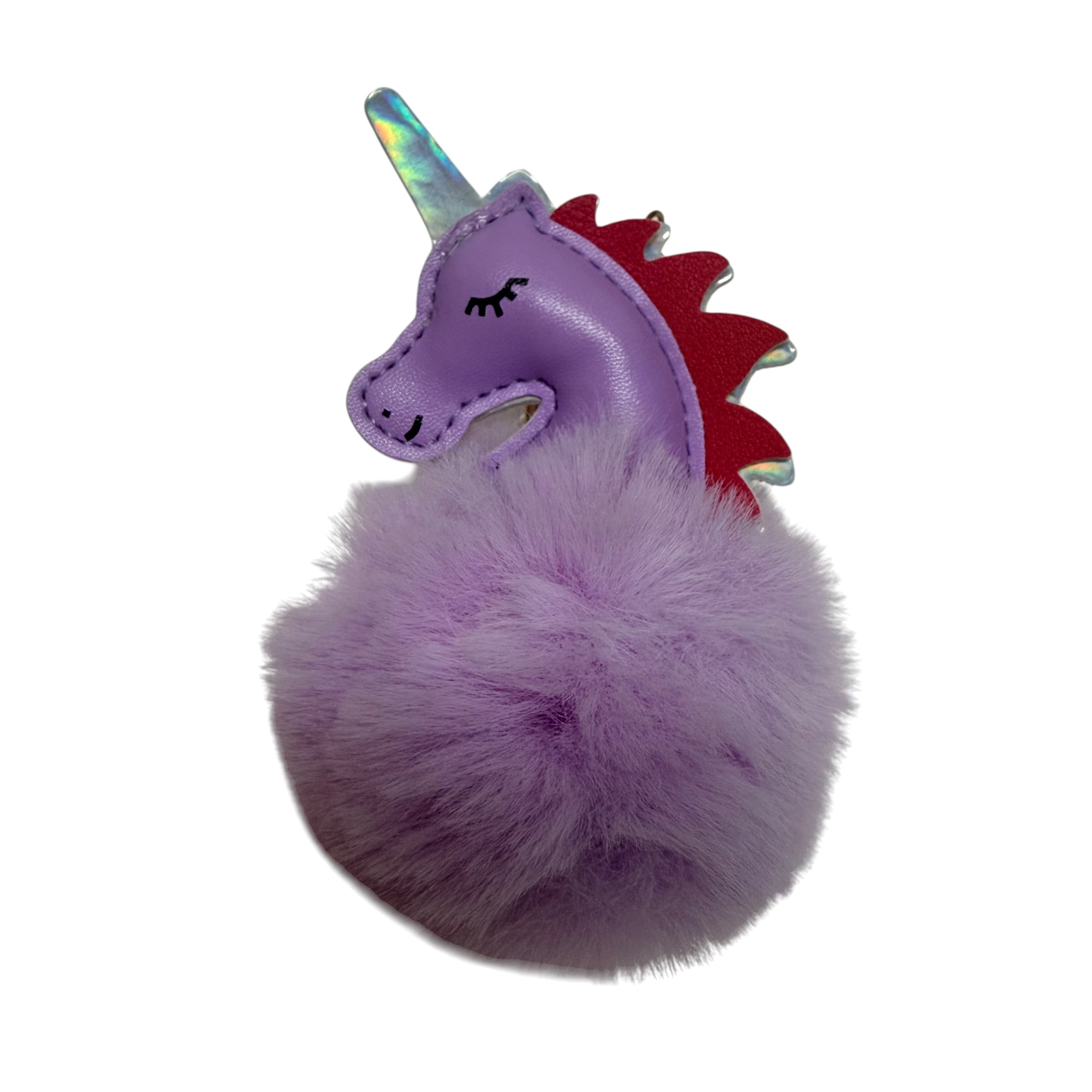 Unicorn Fluffy Keyring