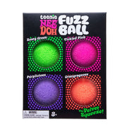 4 Pack of Teenie Fuzz Ball Nee Doh Squishies