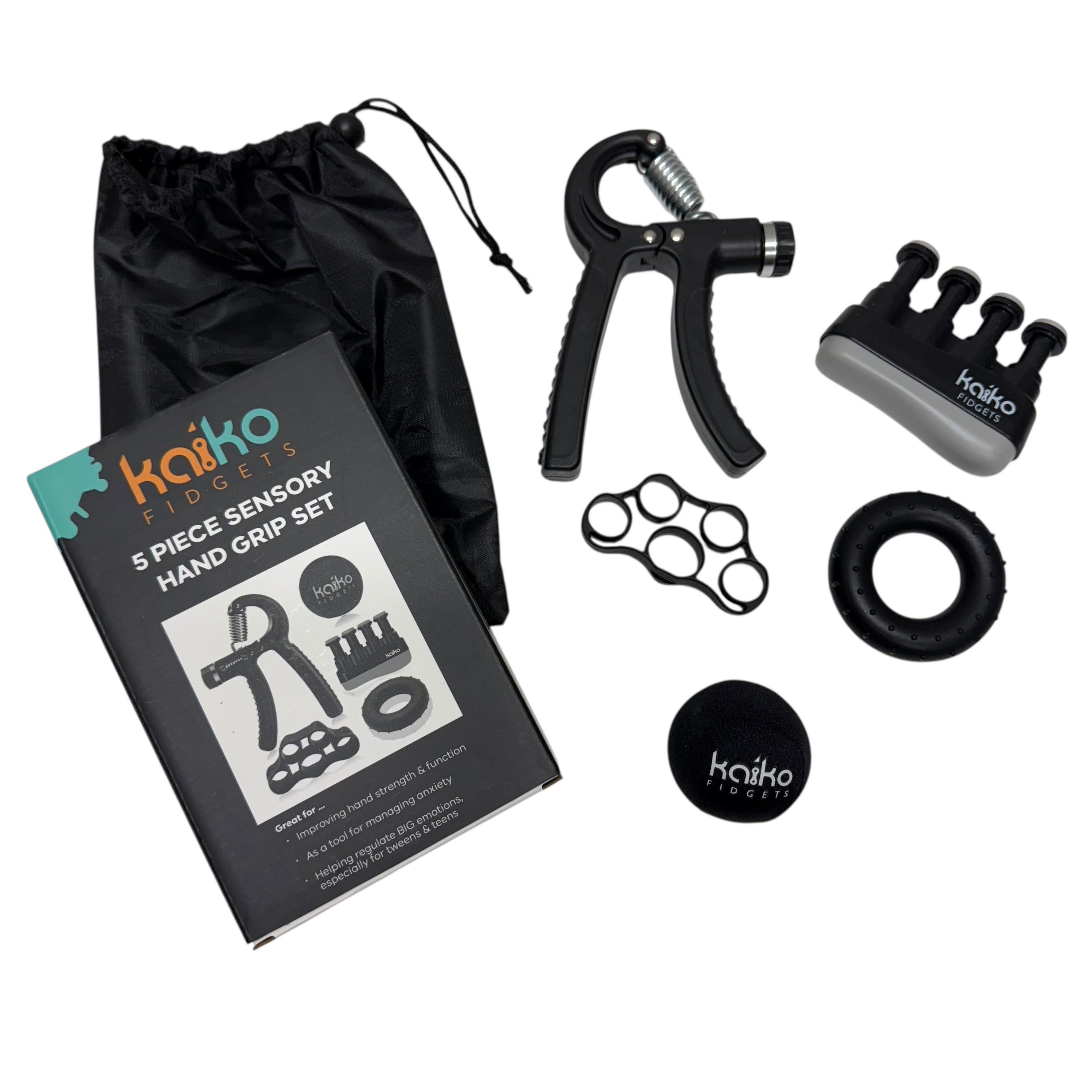 5 Piece Hand Grip Set by Kaiko - for Regulation and Improved Function
