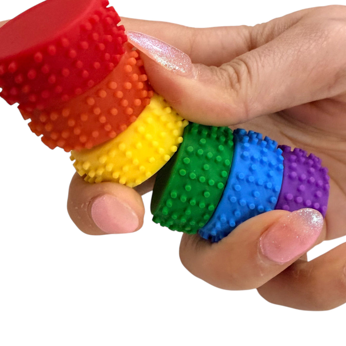 MagStak Node - Textured Magnetic Sensory Set (6 Pieces)