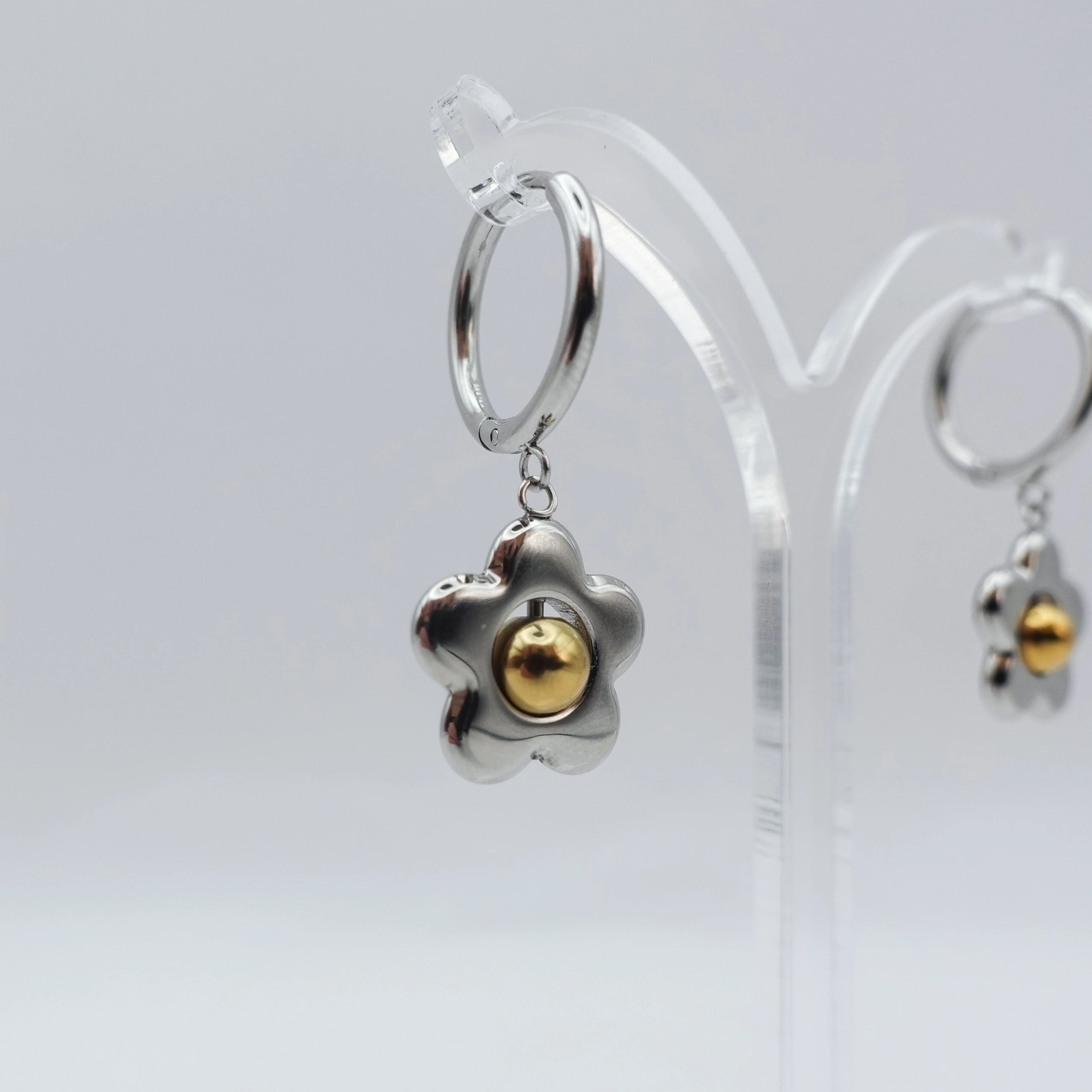 Flower Spinner Fidget Earrings by Fidge