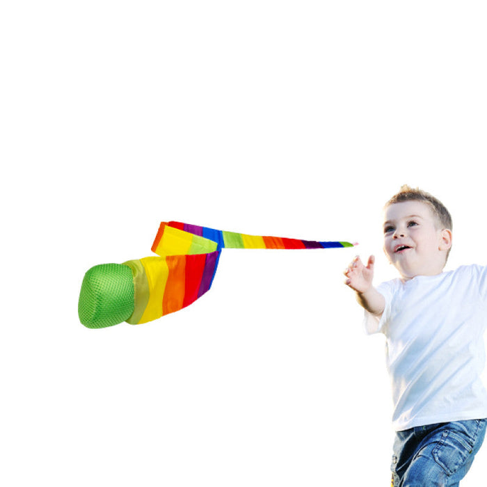 Rainbow Comet Soft grip Ball with Tail - for wet or dry use