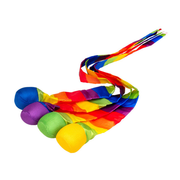 Rainbow Comet Soft grip Ball with Tail - for wet or dry use