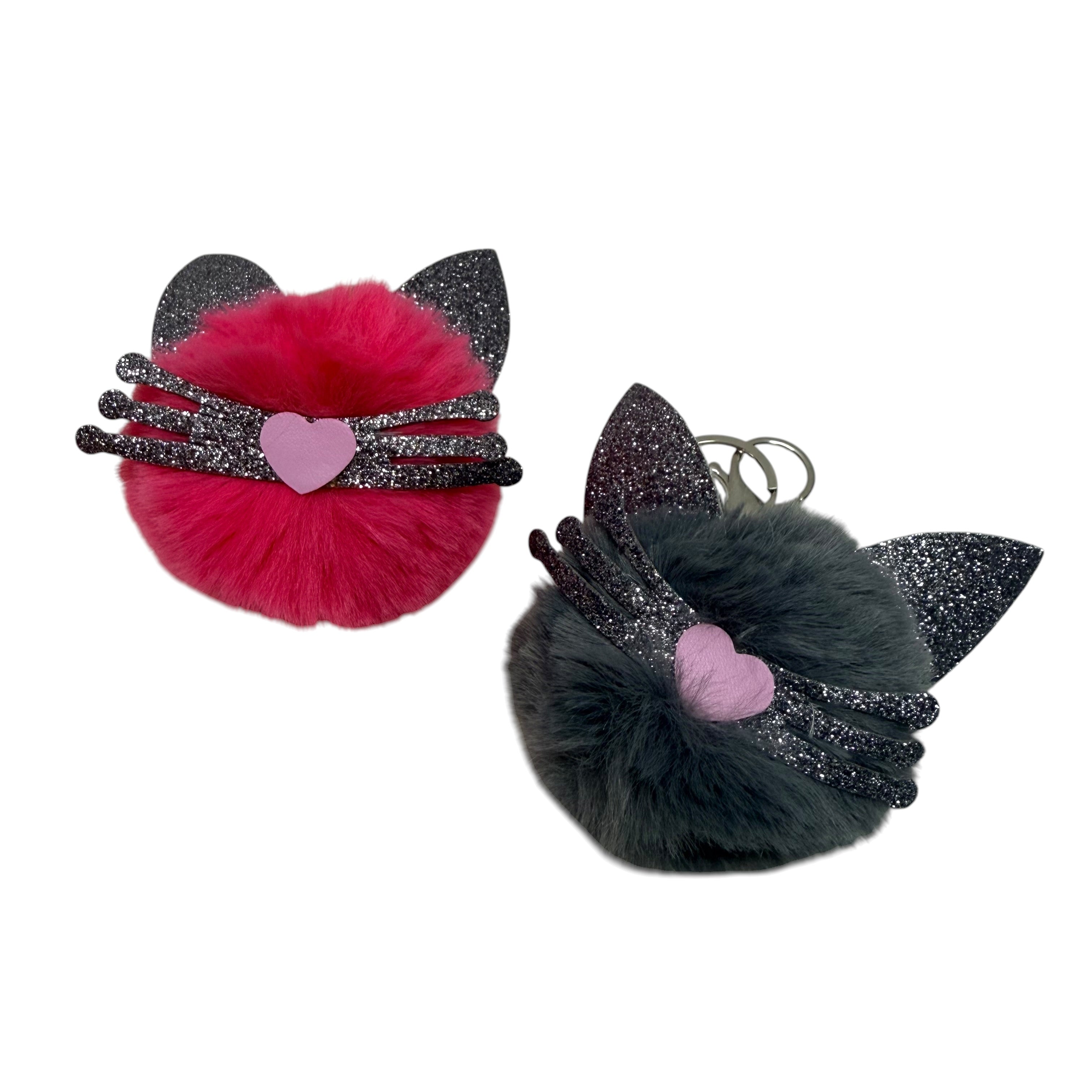 Cat Fluffy Keyring