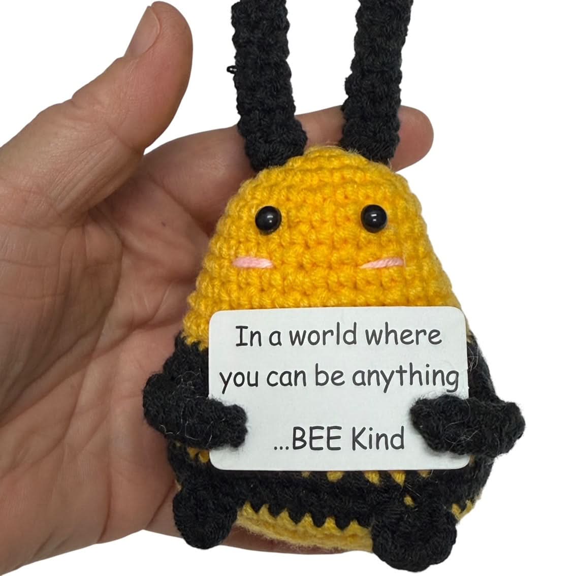 BEE Kind - Mini Hand Crochet Plush Support