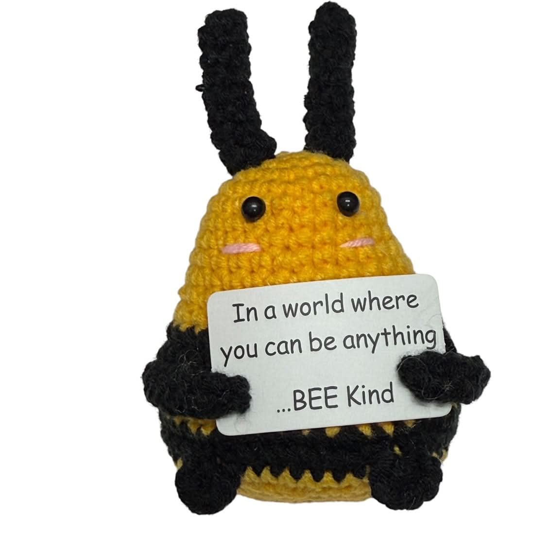 BEE Kind - Mini Hand Crochet Plush Support