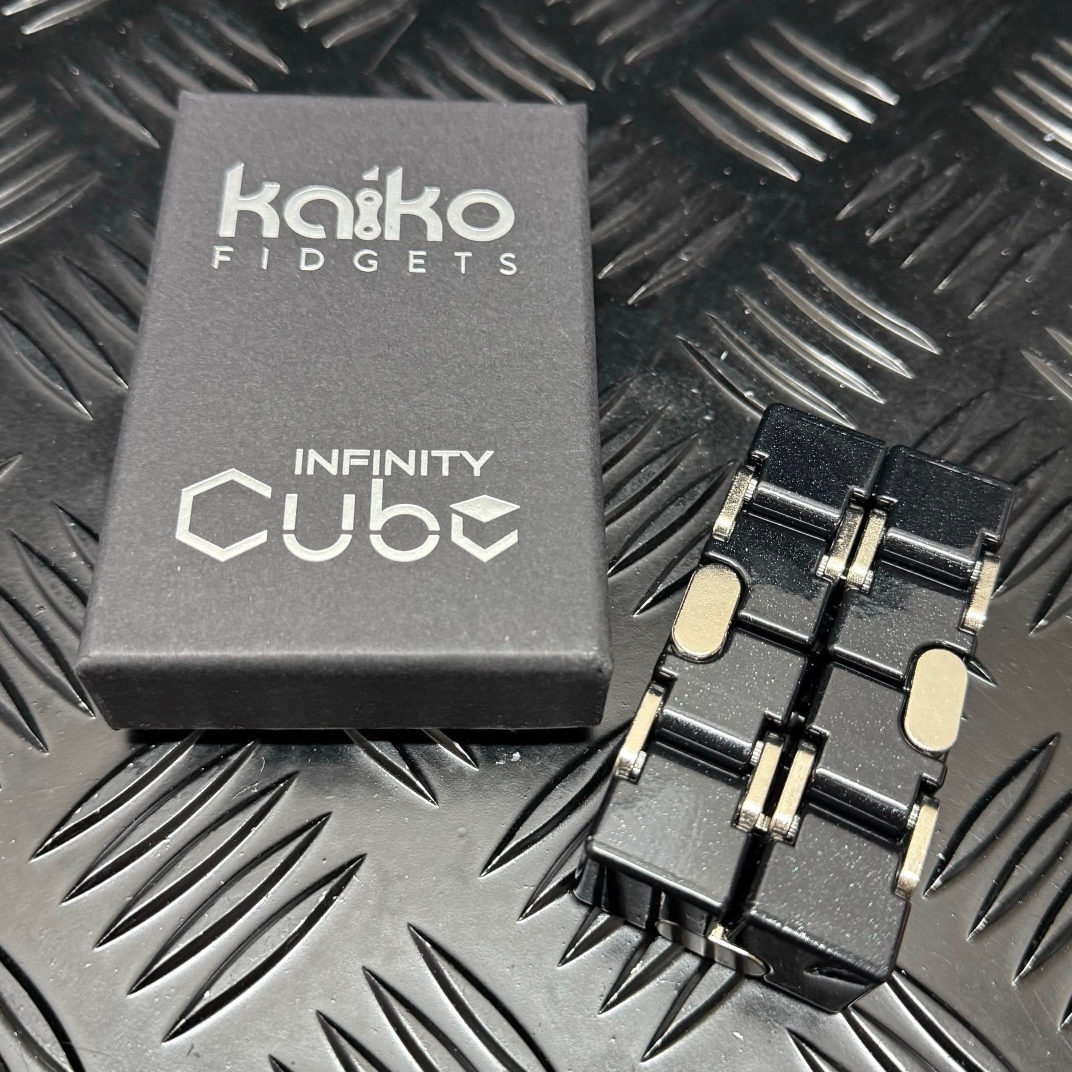 BLACK Metal Infinity Cube Fidget
