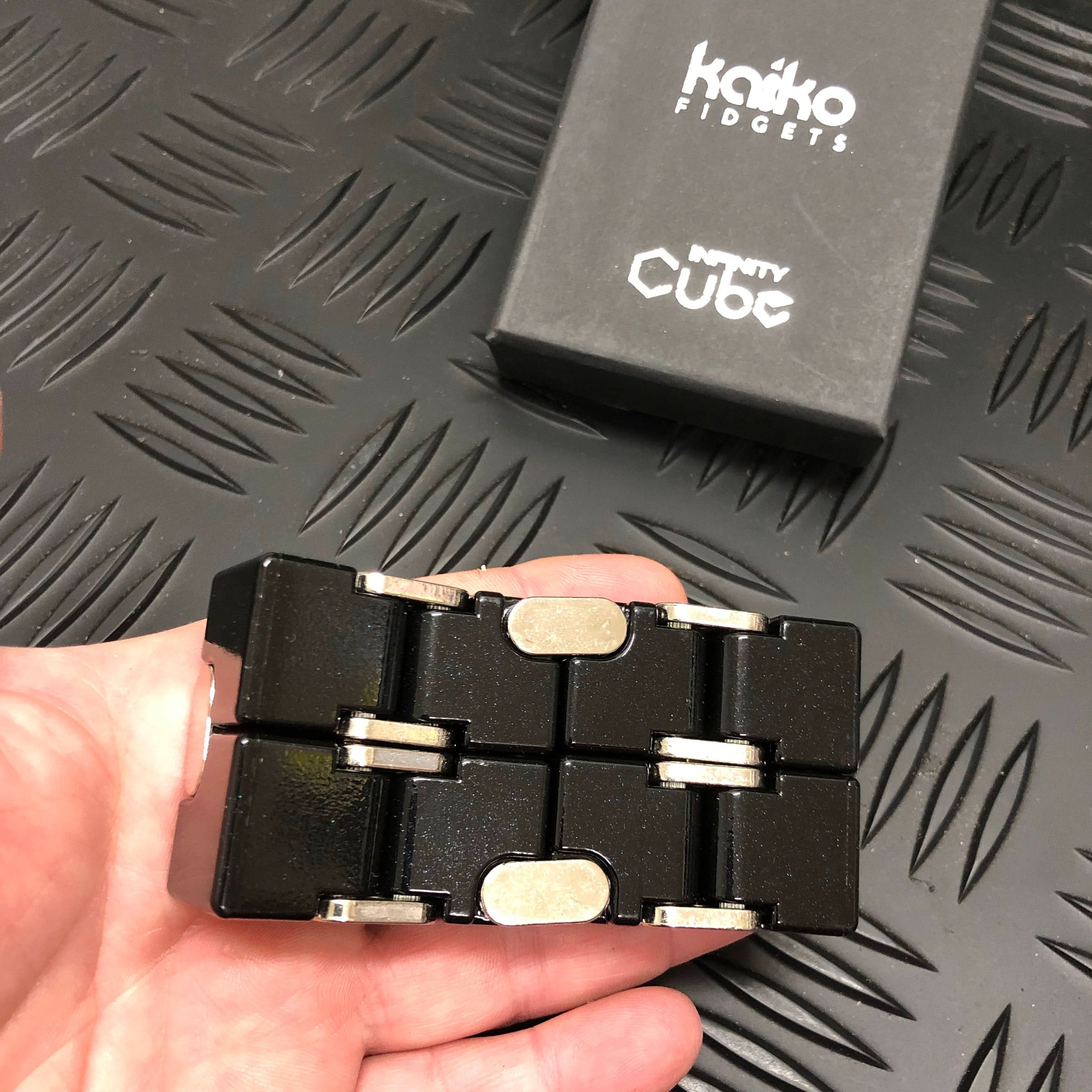 BLACK Metal Infinity Cube Fidget