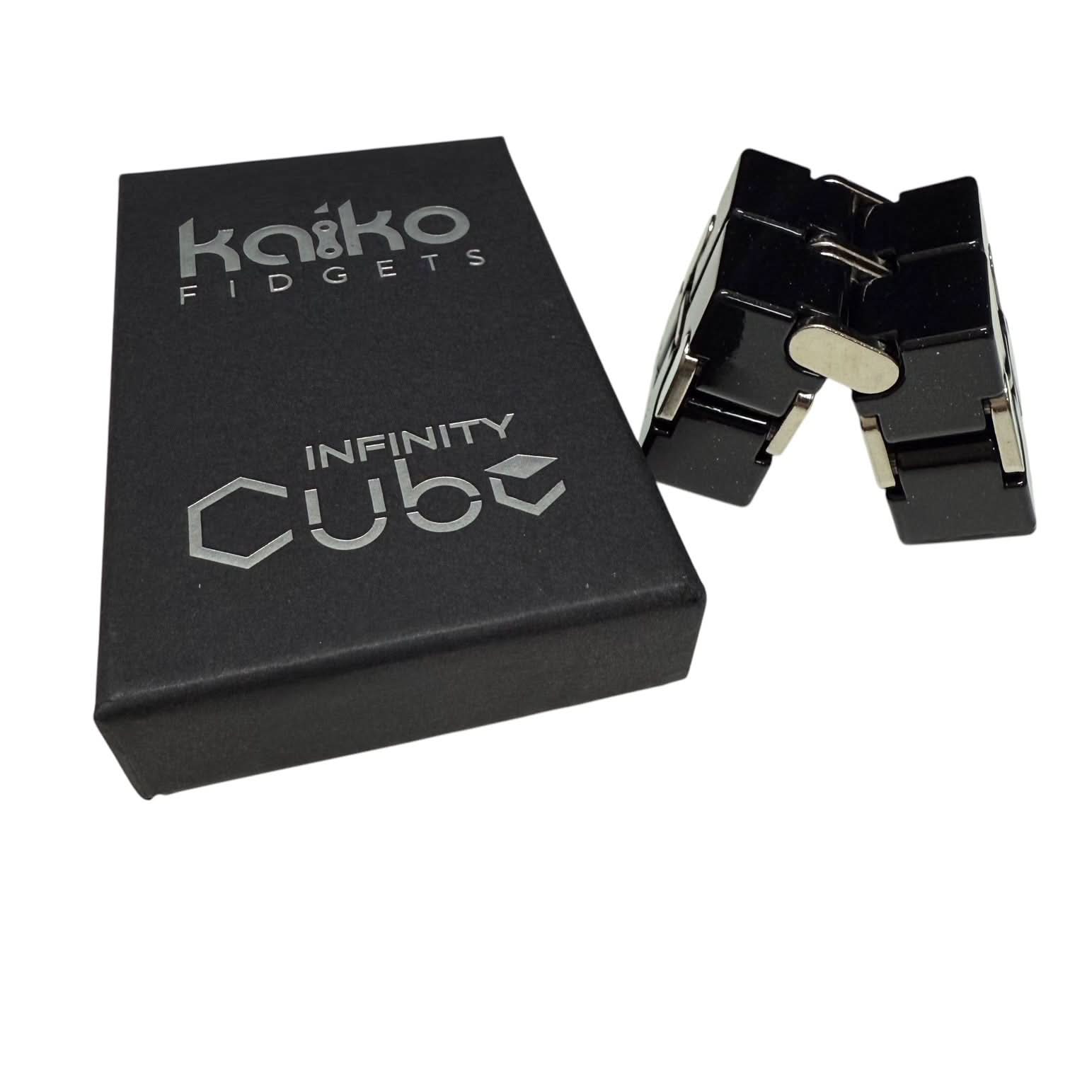 BLACK Metal Infinity Cube Kaiko Fidgets Australia Pty Ltd BLACK Metal Infinity Cube Kaiko Fidgets Australia Pty Ltd