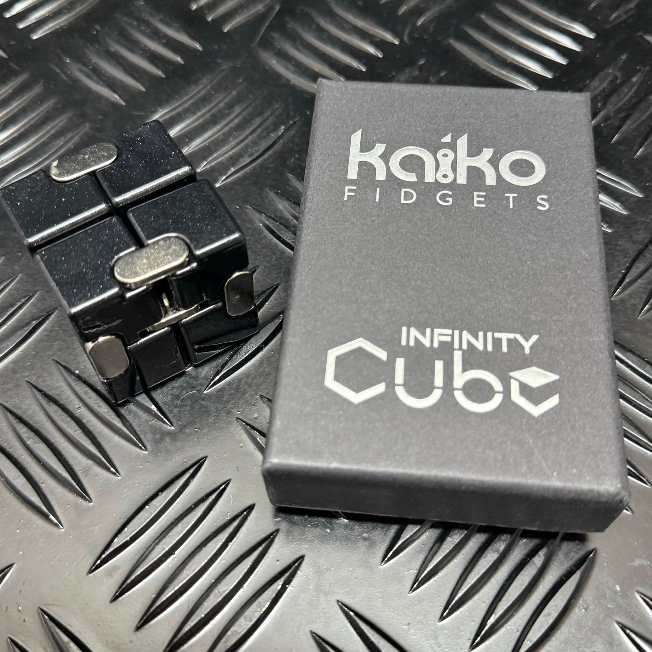 BLACK Metal Infinity Cube Fidget