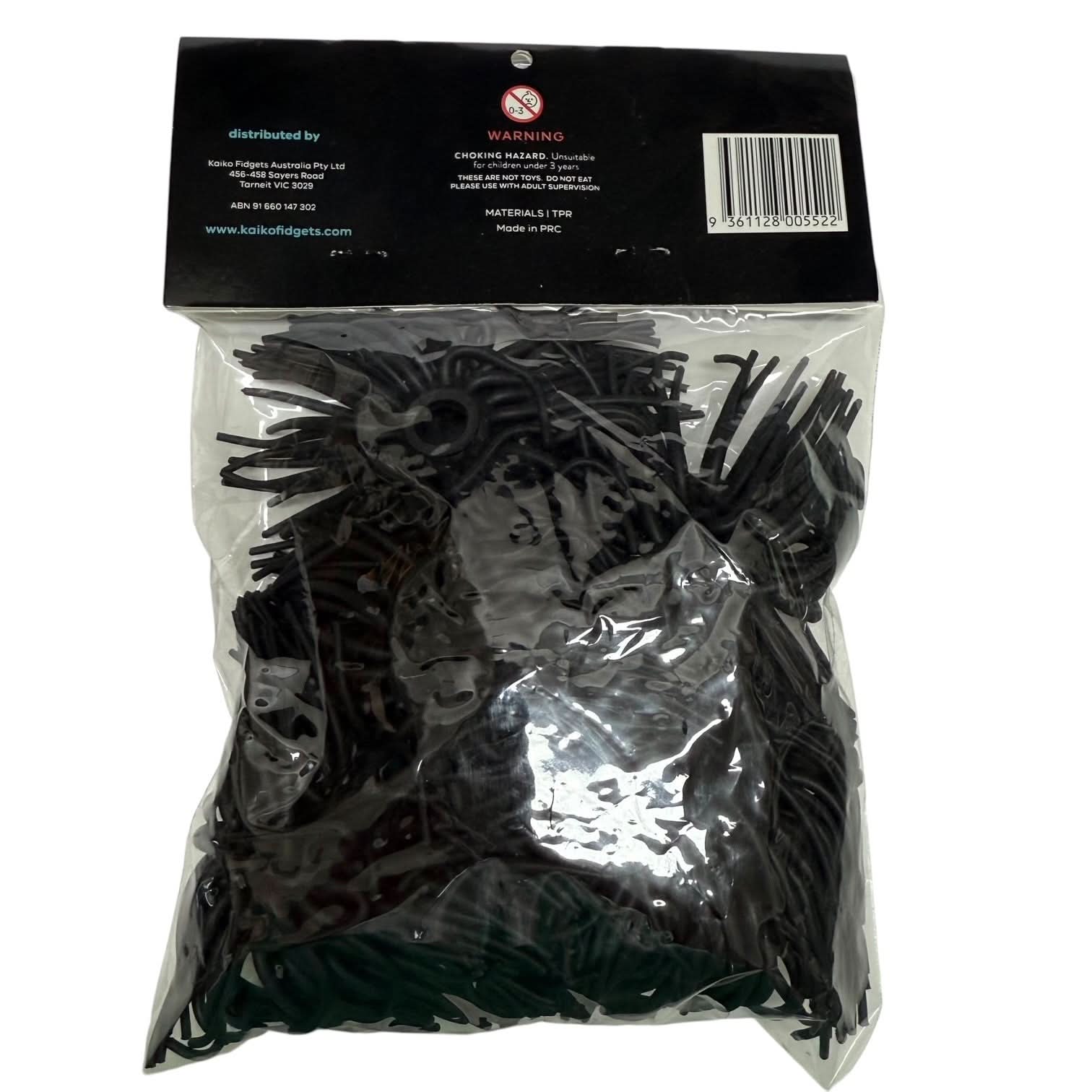 BLACK Tickle On Top - Pack of 6 Sensory Squishy Toppers