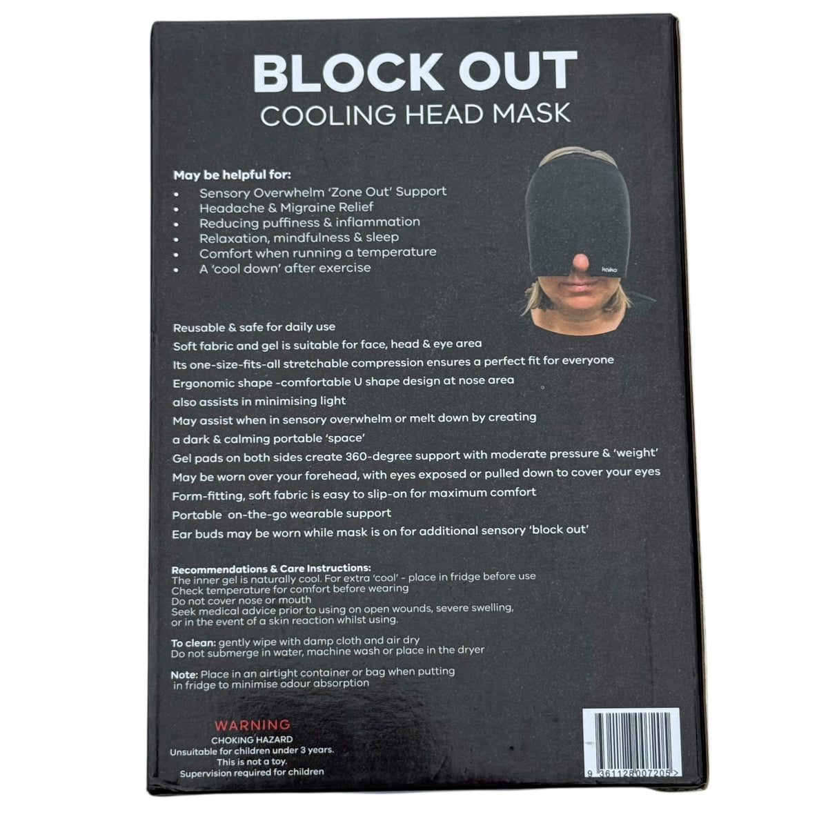 Mask Block Block Out Cooling Head Mask – Kaiko Fidgets Australia Pty Ltd