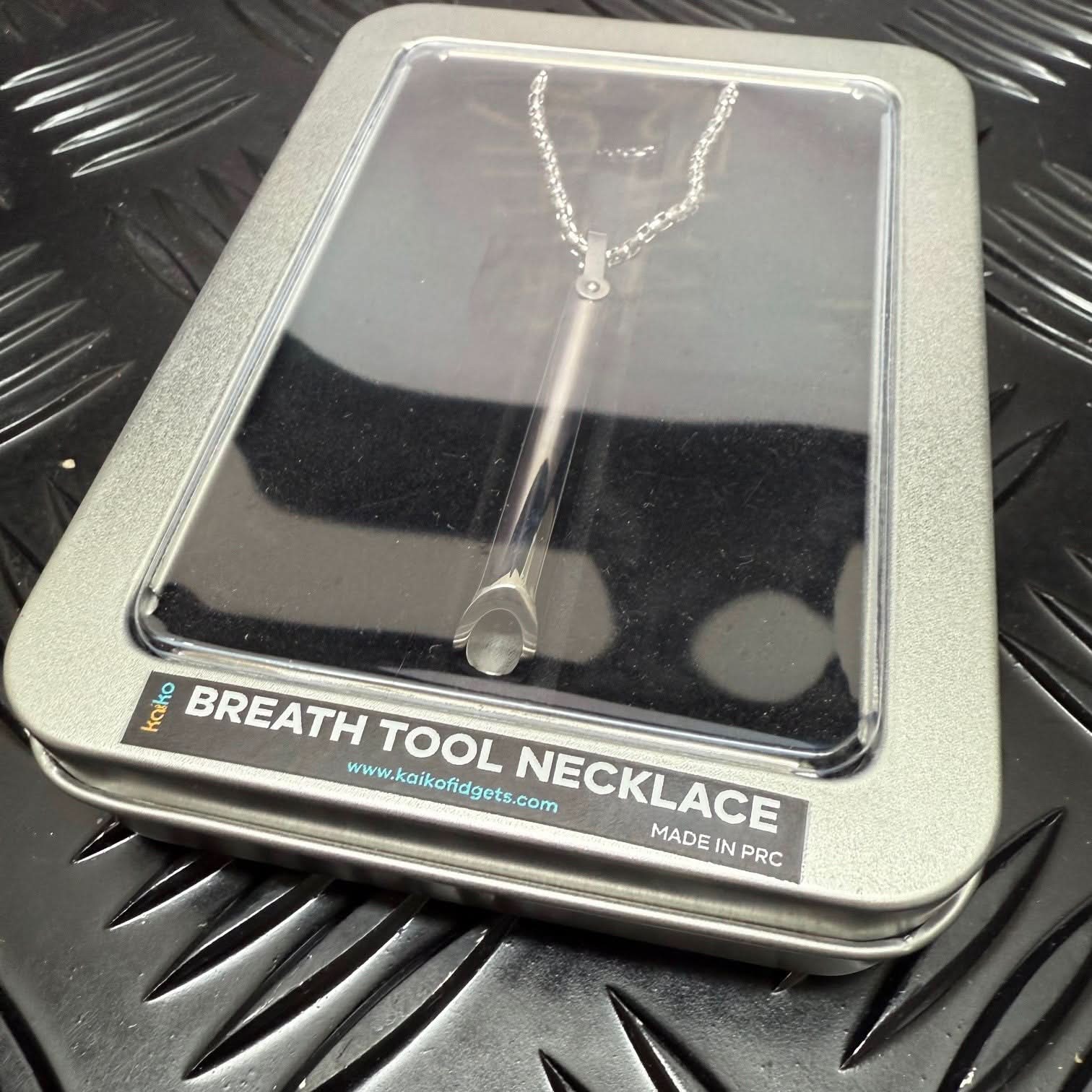 Breath Tool 304 grade Stainless Steel - Mindful Breathing Unisex Necklace
