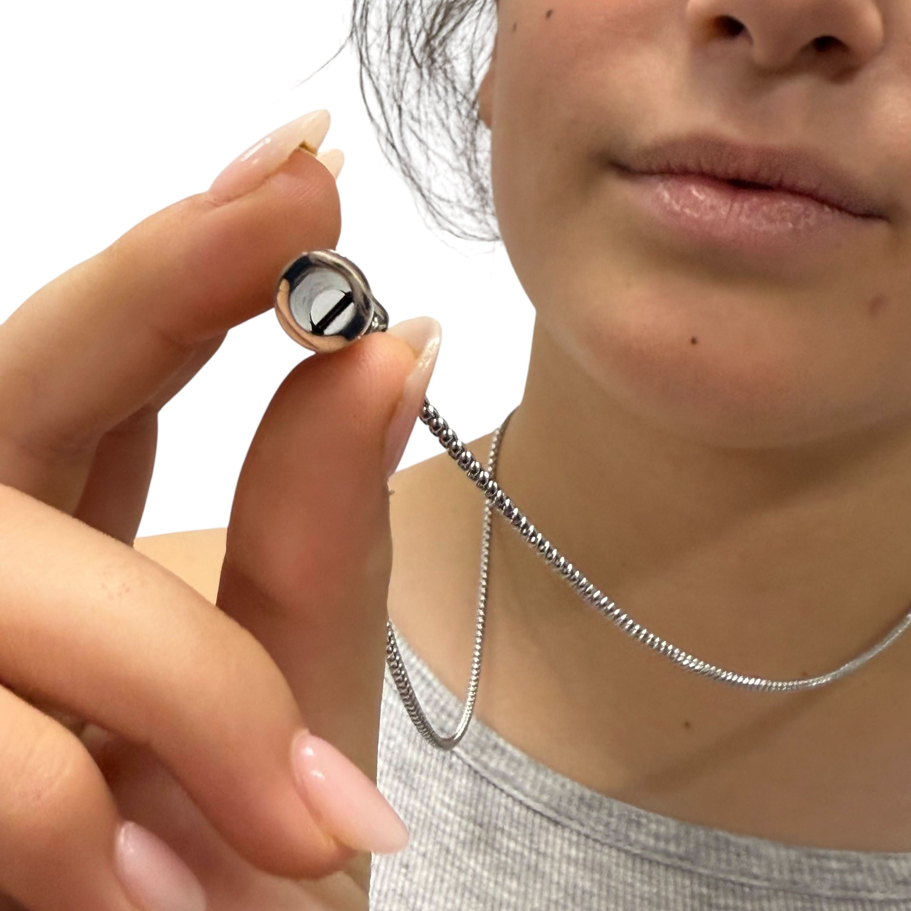 Breath Tool 304 grade Stainless Steel - Mindful Breathing Unisex Necklace