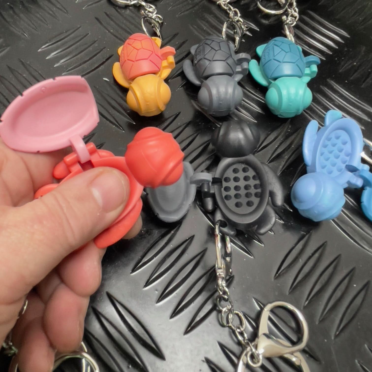 Calm Buddi Turtle Harm Minimisation Tool on Custom Kaiko Keyring