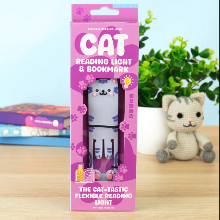 Cat Reading Light & Bookmark