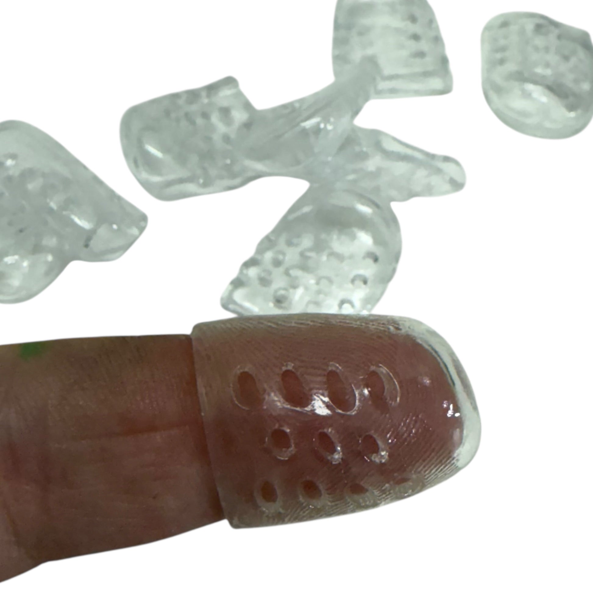 Clear Finger Protectors : Set of 10 – Finger or Toe Protectors and Picking Supports