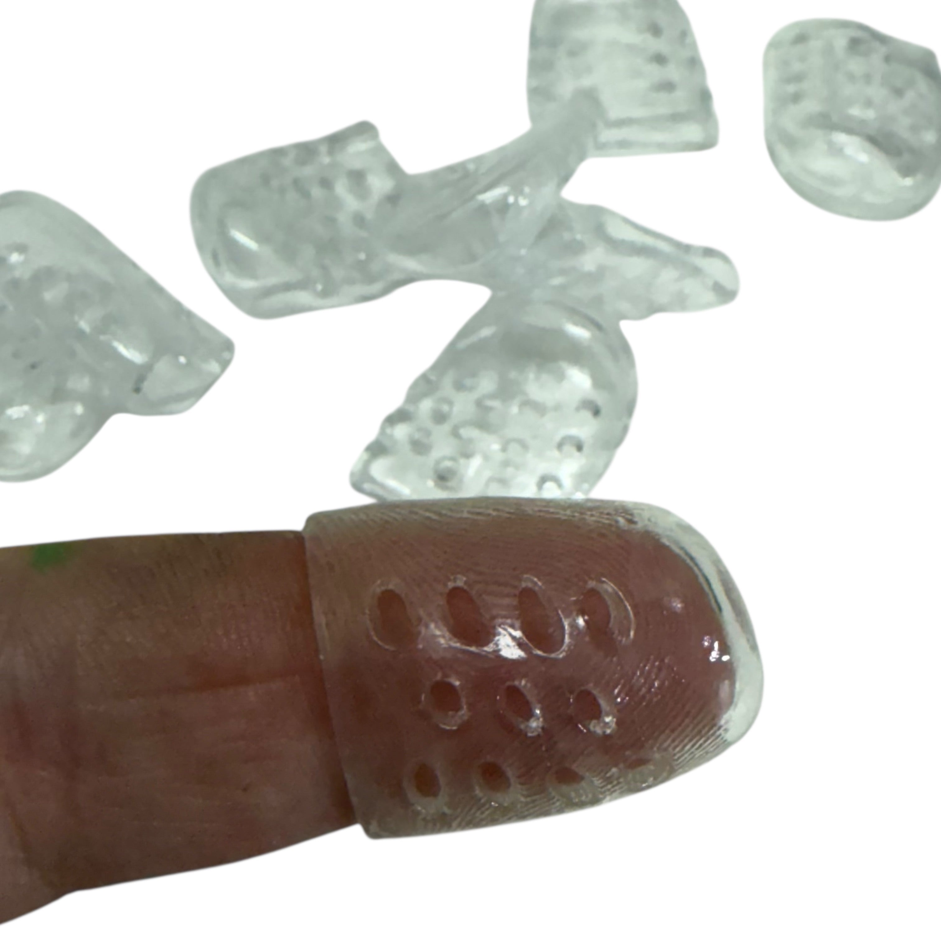 Clear Finger Protectors : Set of 10 – Finger or Toe Protectors and Picking Supports