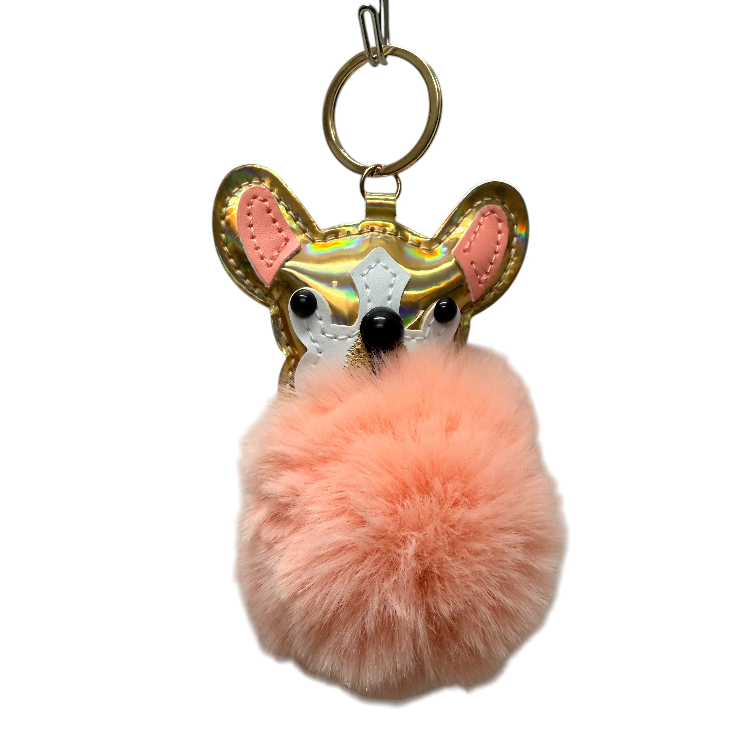 French Bulldog Fluffy Keyring