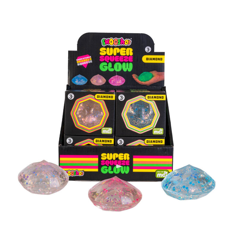 Smoosho's Diamond Glow Super Squeeze - Glow-in-the-dark