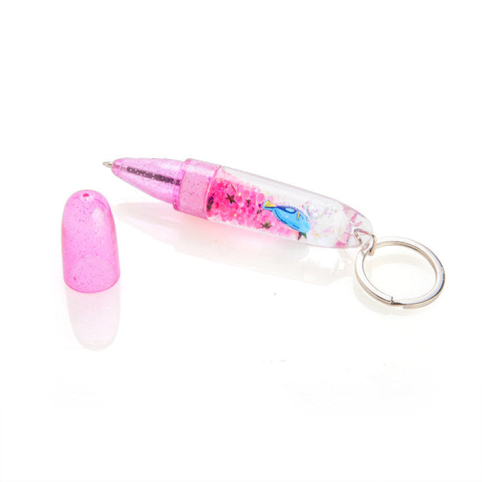 Sea Animal Glitter Chain Pen