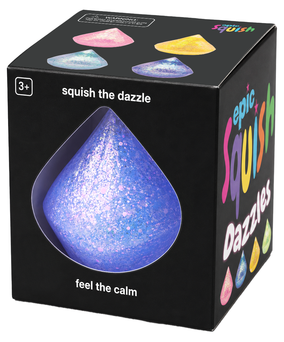 Epic Squish Dazzles retail packaging
