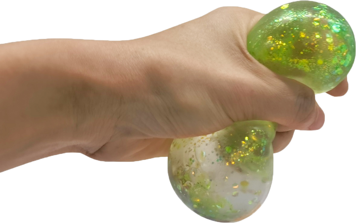 Epic Squish Dazzles squeezed in hand