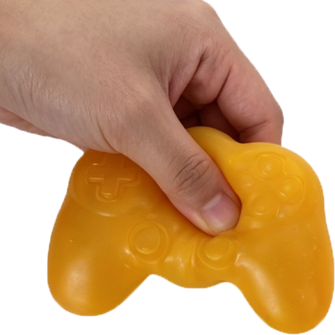 Epic Squish Game On Controller squeezed in hand