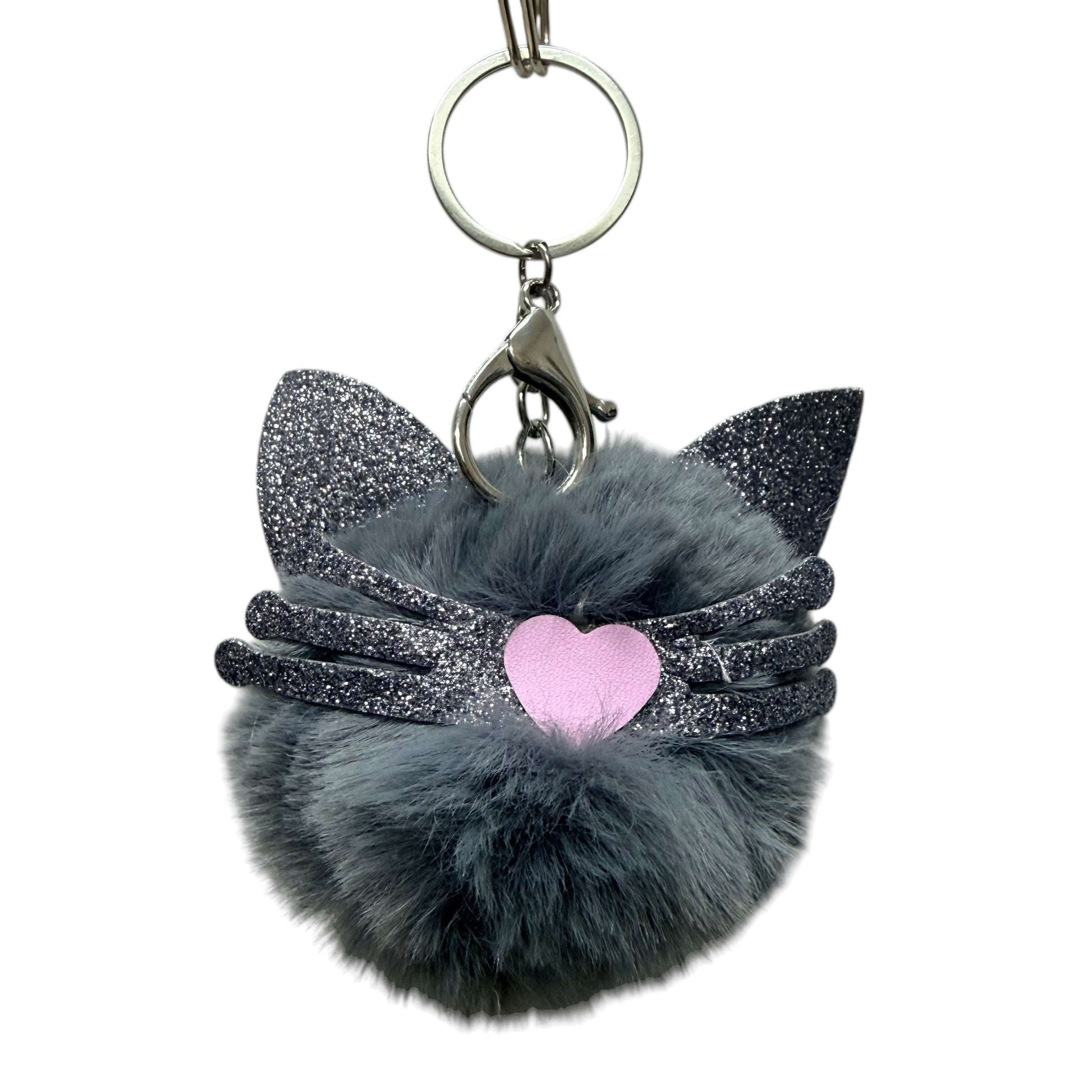 Cat Fluffy Keyring