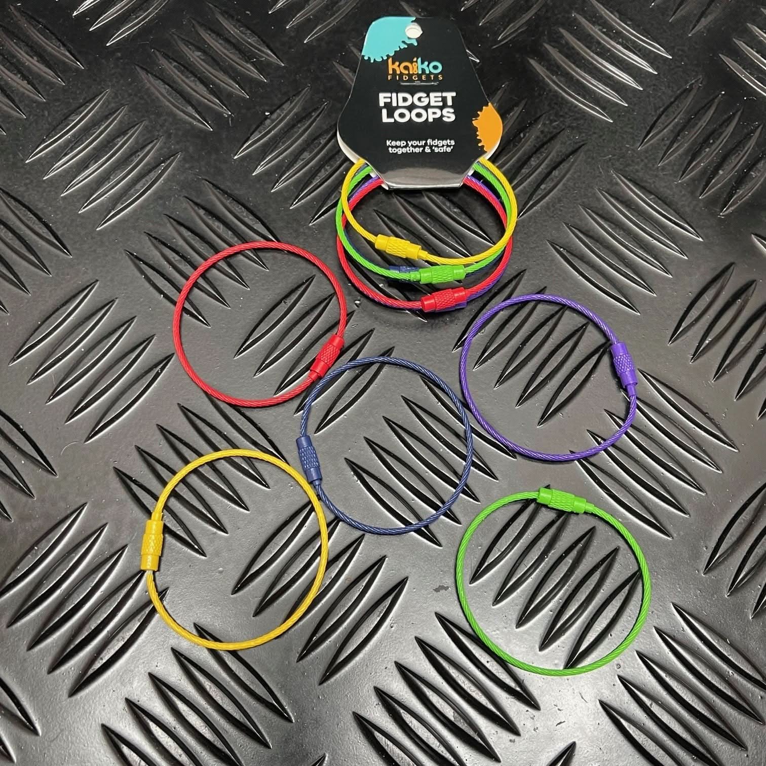 Fidget Loops by Kaiko - set of 5 detachable loops for storing fidgets ...