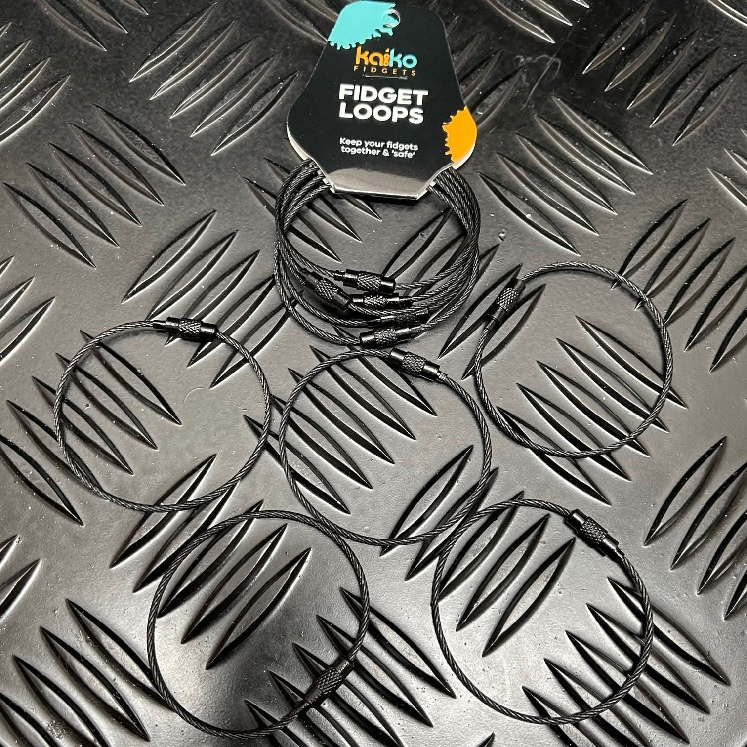 Fidget Loops by Kaiko - set of 5 detachable loops for storing fidgets