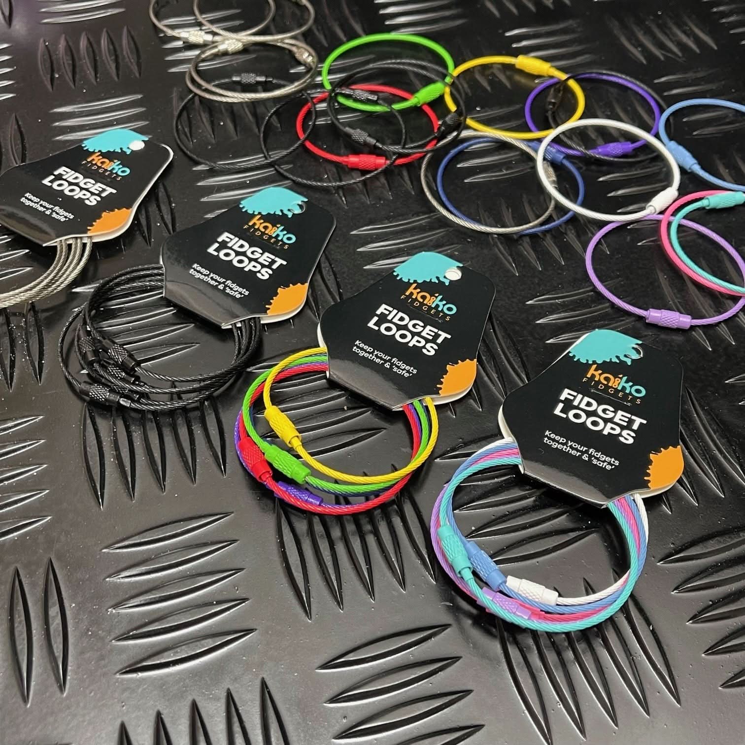 Fidget Loops by Kaiko - set of 5 detachable loops for storing fidgets