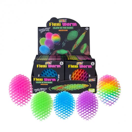 Flexi Worm Glow in the Dark Fidget