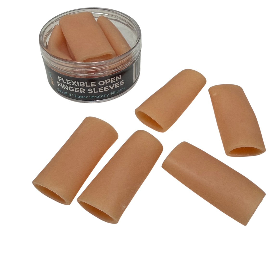 Flexible Open Finger Sleeves : Set of 5 – Finger Protectors & Picking Support