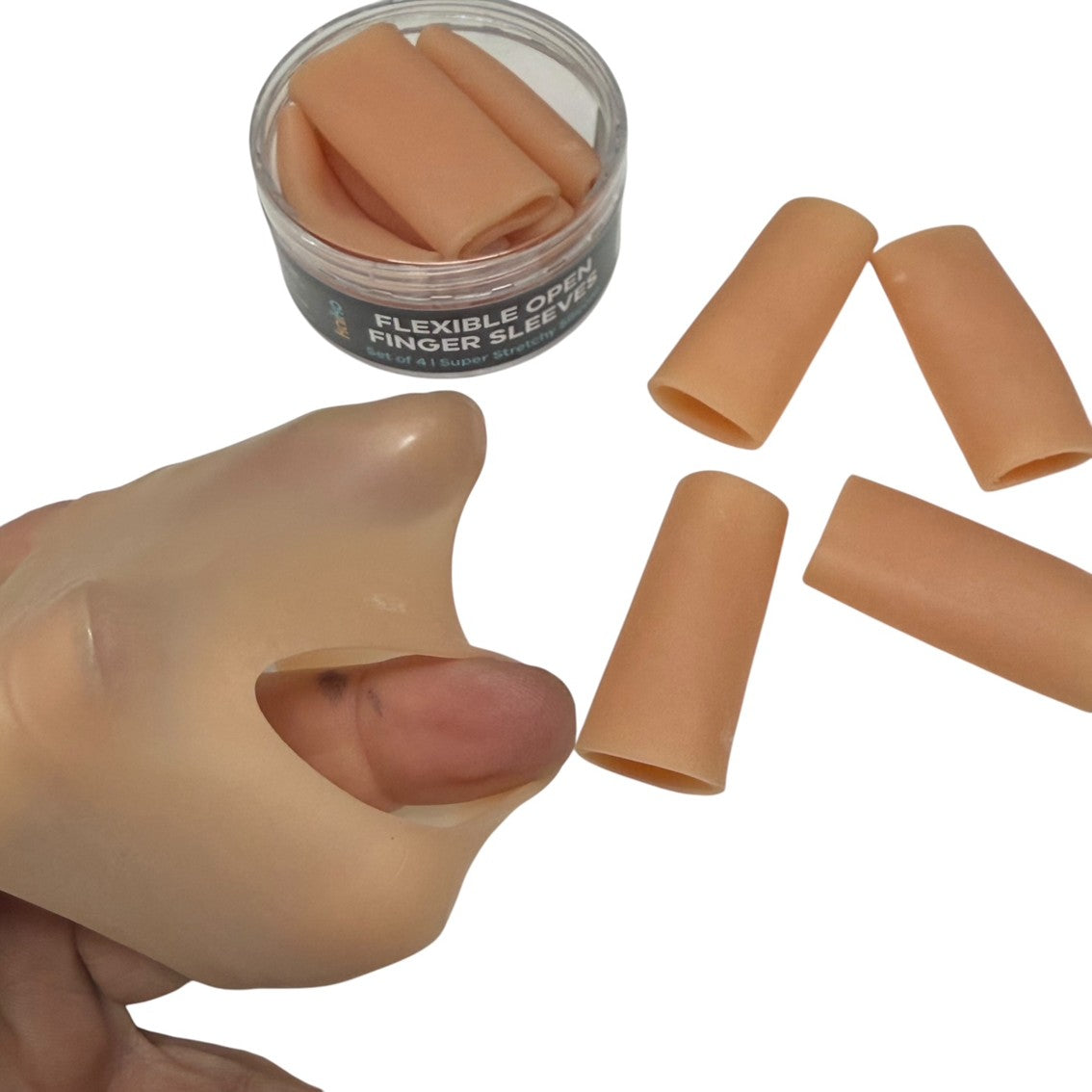 Flexible Open Finger Sleeves : Set of 5 – Finger Protectors & Picking Support
