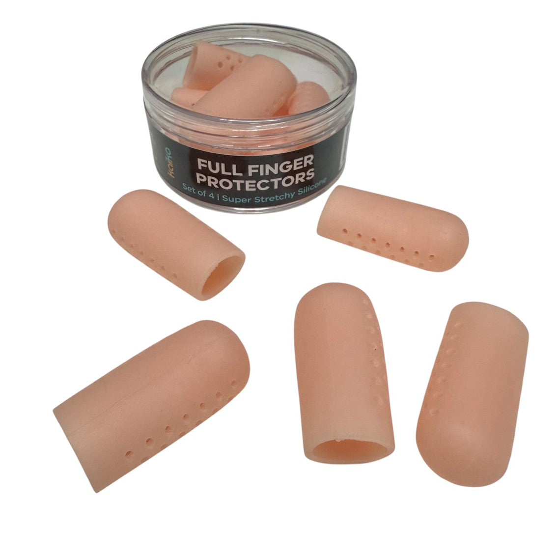 Full Finger Protectors : Set of 5 – Super Stretchy Finger Protectors & Picking Support