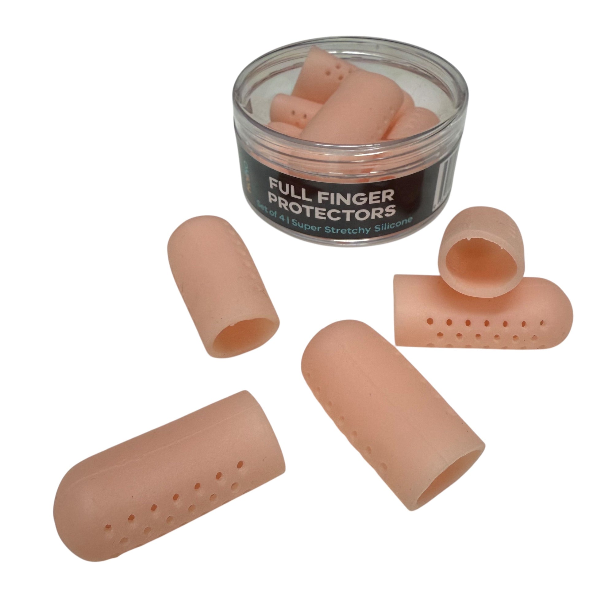 Full Finger Protectors : Set of 5 – Super Stretchy Finger Protectors & Picking Support