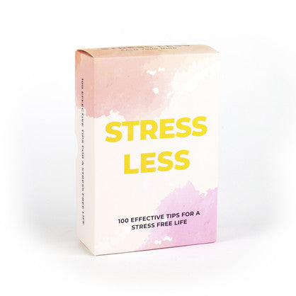 STRESS LESS CARDS - 100 reminders & tips for personal or clinical use