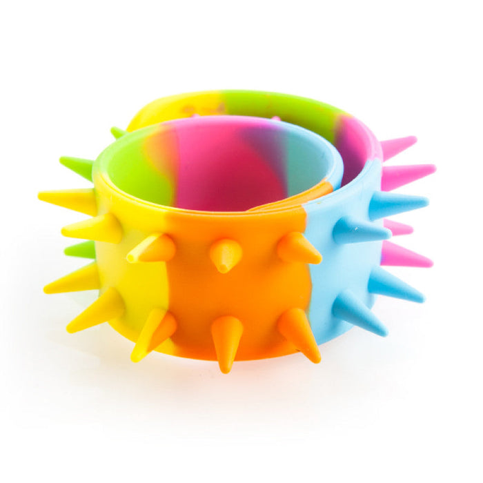 Rainbow Spiky Snap Bracelet - picking sensory support