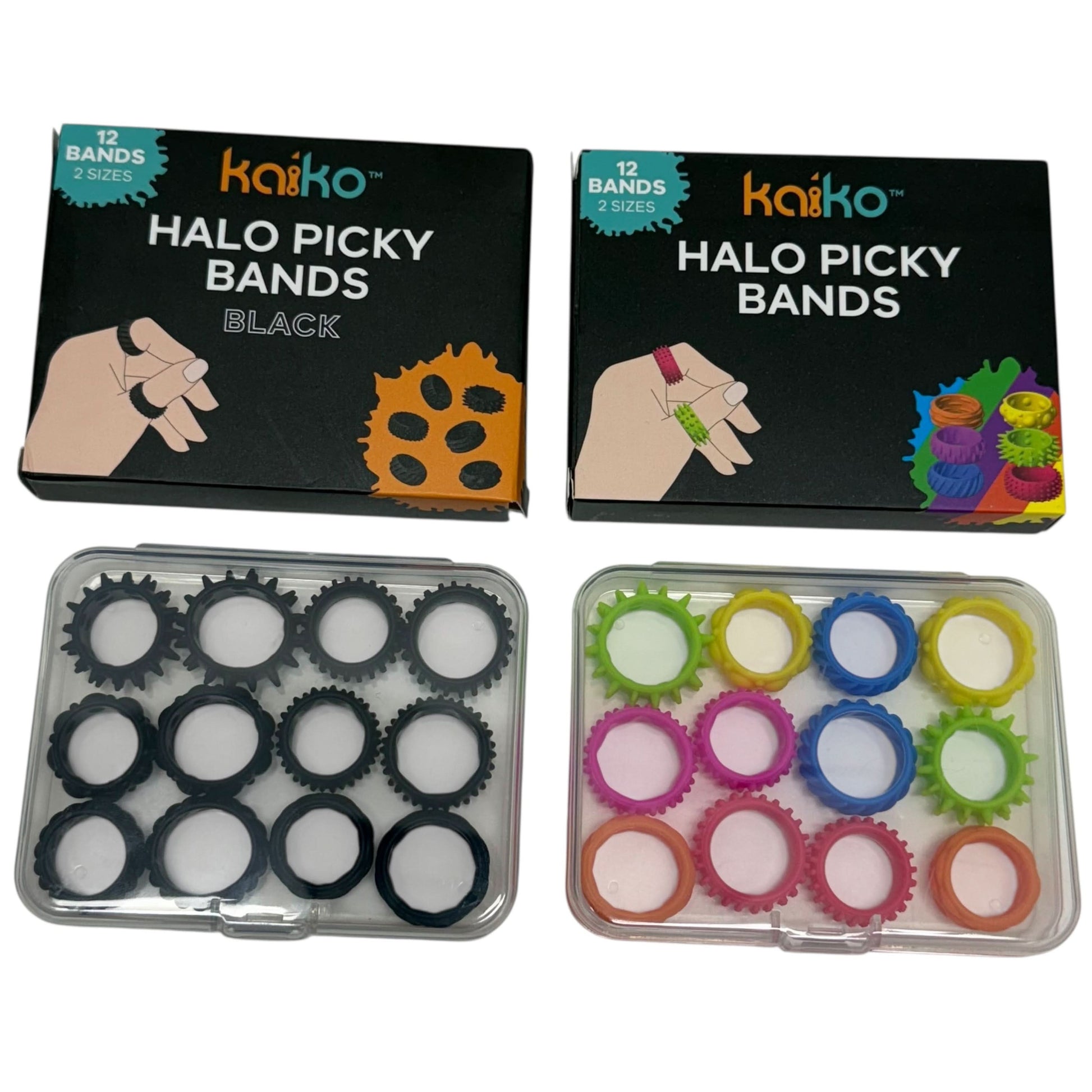 Halo Picky Bands - Set of 12 Wearable Sensory Tools and Picking Supports