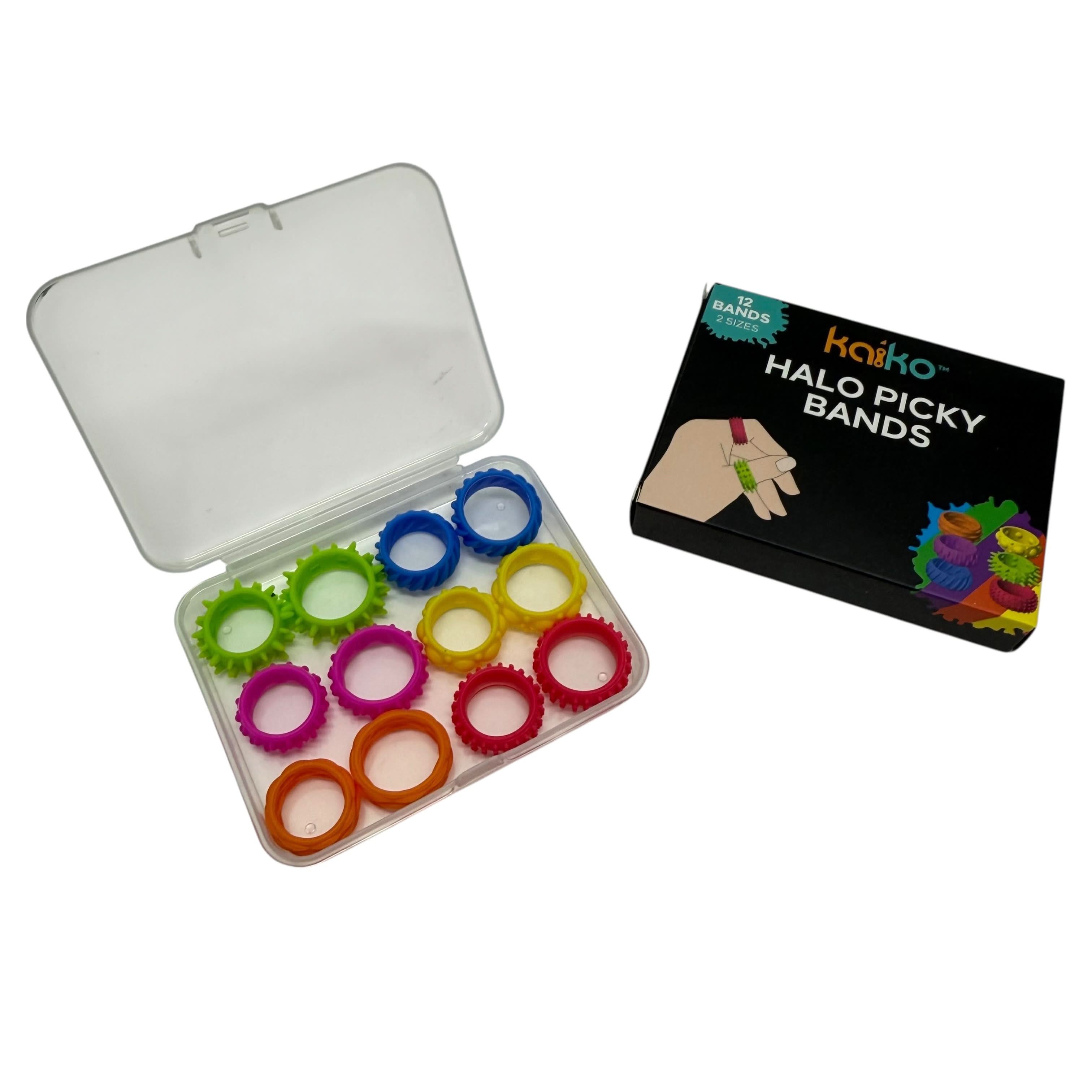 Halo Picky Bands - Set of 12 Wearable Sensory Tools and Picking Supports