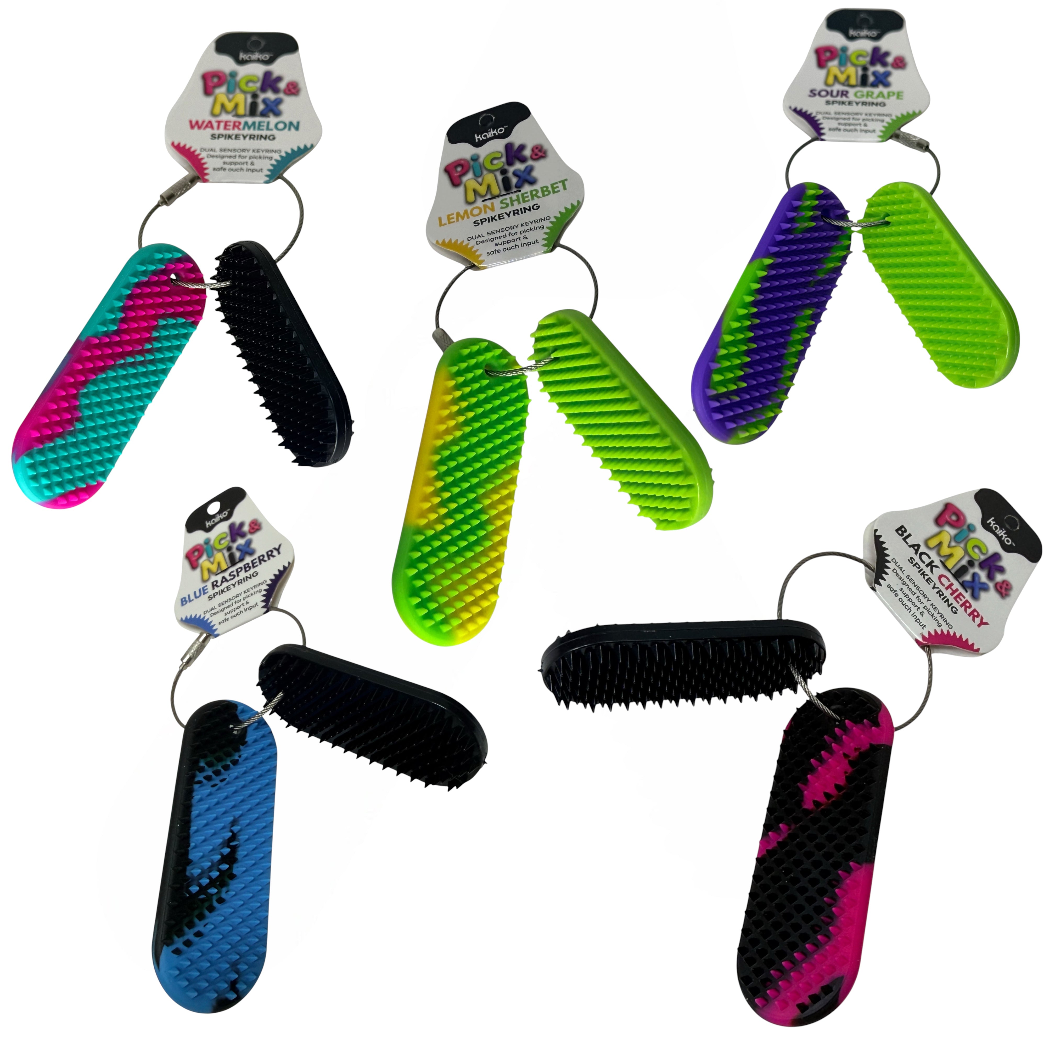 SpiKEYring Pick & Mix Collection – Dual Sensory Pads by Kaiko